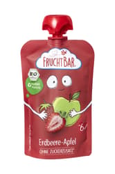 FruchtBar BIO Fruchtpüree Erdbeere, Apfel
