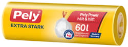 Pely® Zugband-Beutel Extra-stark, 60 Liter, 10 Stück