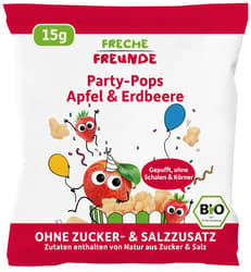 Freche Freunde Bio Party-Pops Apfel & Erdbeere
