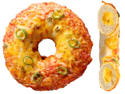 Stuffed Cheddar-Jalapeno Pizza Donut
