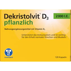 DEKRISTOLVIT D3 2000 I.E. pflanzlich Kapseln