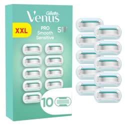 Gillette Venus Pro Smooth Sensitive razor blades for sensitive skin, replacement blades