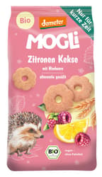 MOGLi Bio Zitronen Kekse mit Himbeere