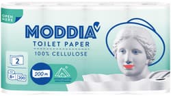 Moddia Toilettenpapier 200 Blätter 2-lagig