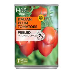 Marks & Spencer plum tomatoes peeled in tomato juice
