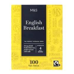 Marks & Spencer 100 English Breakfast Teebeutel, kompostierbar