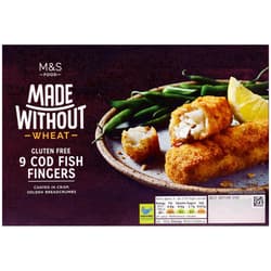 Marks & Spencer 9 Fischstäbchen aus Kabeljau glutenfrei
