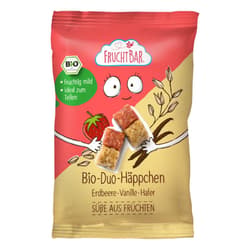 FruchtBar organic duo canapés strawberry, vanilla, oats