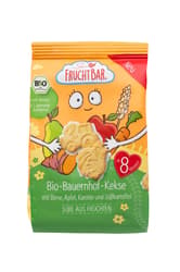 FruchtBar organic farm biscuits with pear, apple, carrot and sweet potato