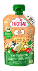FruchtBar Bio-Fruchtpüree Bauernhof Banane, Birne, Blaubeere,Kürbis, Hafer