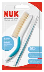 NUK Babybürste mit Kamm 100% Naturhaar