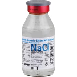 SALINE SOLUTION 0.9% glass bottle