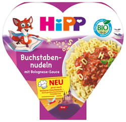 HiPP Organic Meals: Alphabet Pasta with Bolognese Sauce