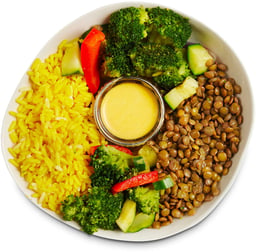 Vegane frische Fertiggerichte