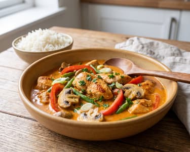 Red Thai Curry with Chicken Fillet