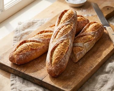 Rustikales französisches Baguette