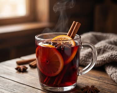 Mulled Wine with a Shot | Classic & Spicy
