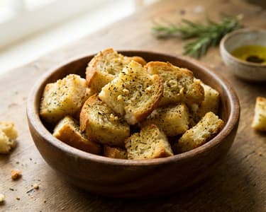 Hausgemachte Brotkrutons