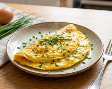 Omelett mit Schnittlauch