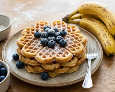 Healthy Waffles from 3 Ingredients