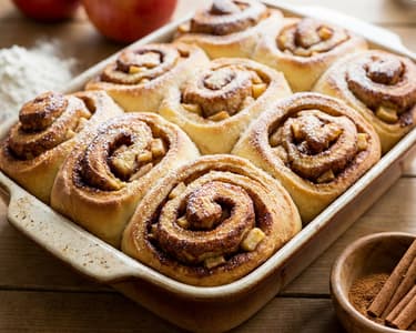 Apple-Cinnamon Swirls from Quark-Oil Dough