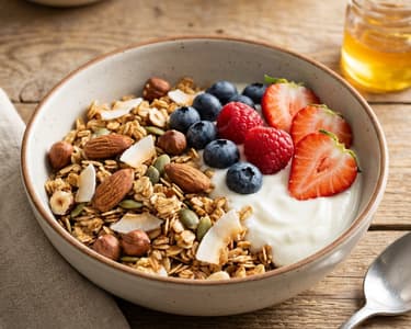Knuspriges Kokos-Nuss-Granola