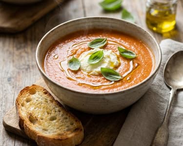 Tomato Soup with Basil