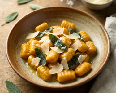 Pumpkin Gnocchi with Sage | Healthy & Autumnal
