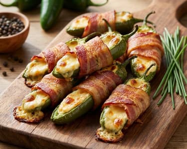 Gebackene Jalapeños mit Speck