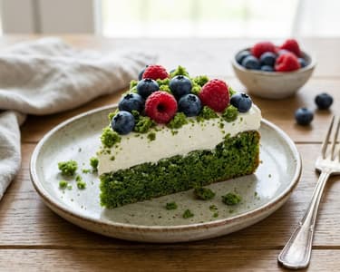 Moss Cake with Mascarpone and Berries