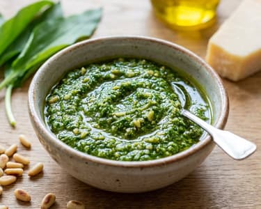 Wild Garlic Pesto with Pine Nuts