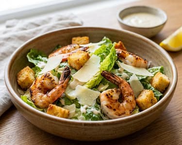 Caesar Salad with Shrimp | Luxurious Recipe