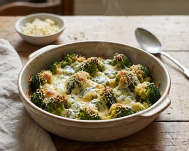 Baked Broccoli with Cheese