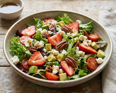Hearty Strawberry Salad with Feta and Avocado