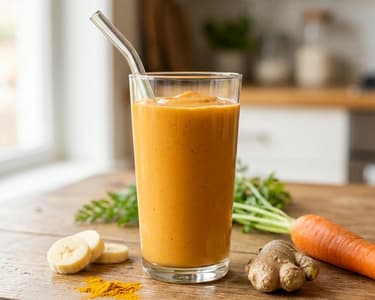 Vitamin-Smoothie mit Ingwer & Kurkuma