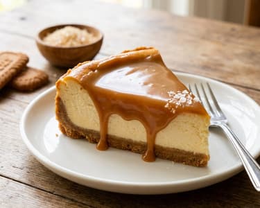 Caramel Cheesecake with Salted Caramel