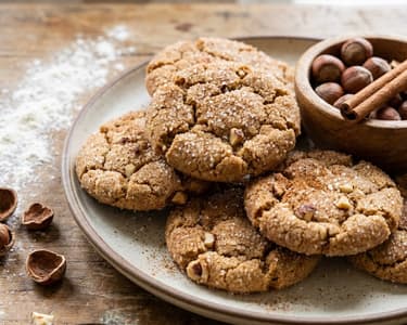 Crispy Cinnamon Cookies with Hazelnuts | Simple Recipe