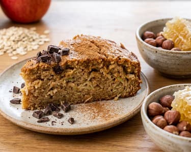 Juicy Apple Breakfast Cake with Oats