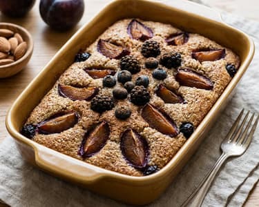 Plum Friand Cake