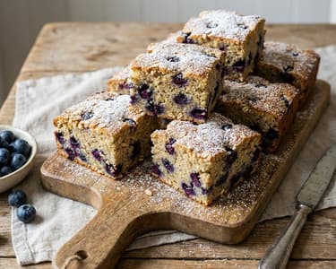 Juicy Yogurt Cake with Blueberries