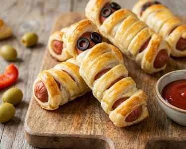 Puff Pastry Mummies