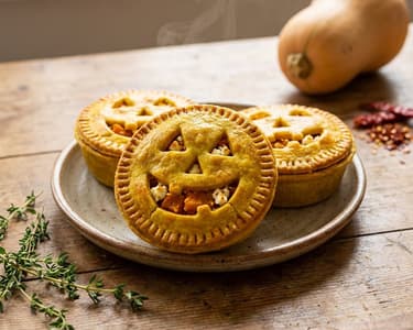 Halloween Pumpkin-Feta Mini Pies
