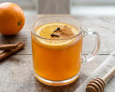 Hot Orange Punch with Cinnamon & Honey