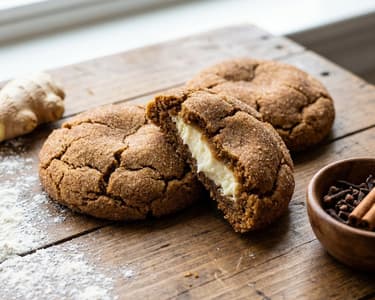 Gingerbread Cheesecake Cookies
