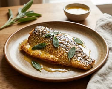 Fried Carp with Butter and Sage