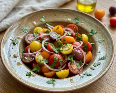 Classic Tomato Salad with Onions