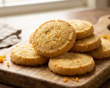 Polenta Cookies with Orange Peel