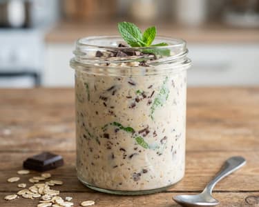 Erfrischende Minz-Schoko-Overnight-Oats | After-Eight-Style