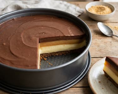 Pudding Cake with Graham Crust