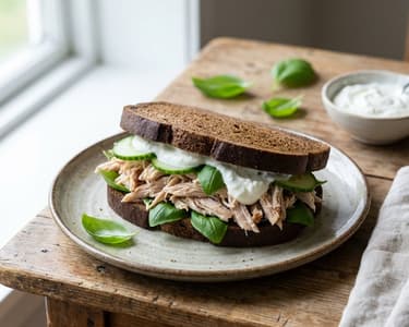 Pulled Turkey Sandwich | Protein-Rich & Light